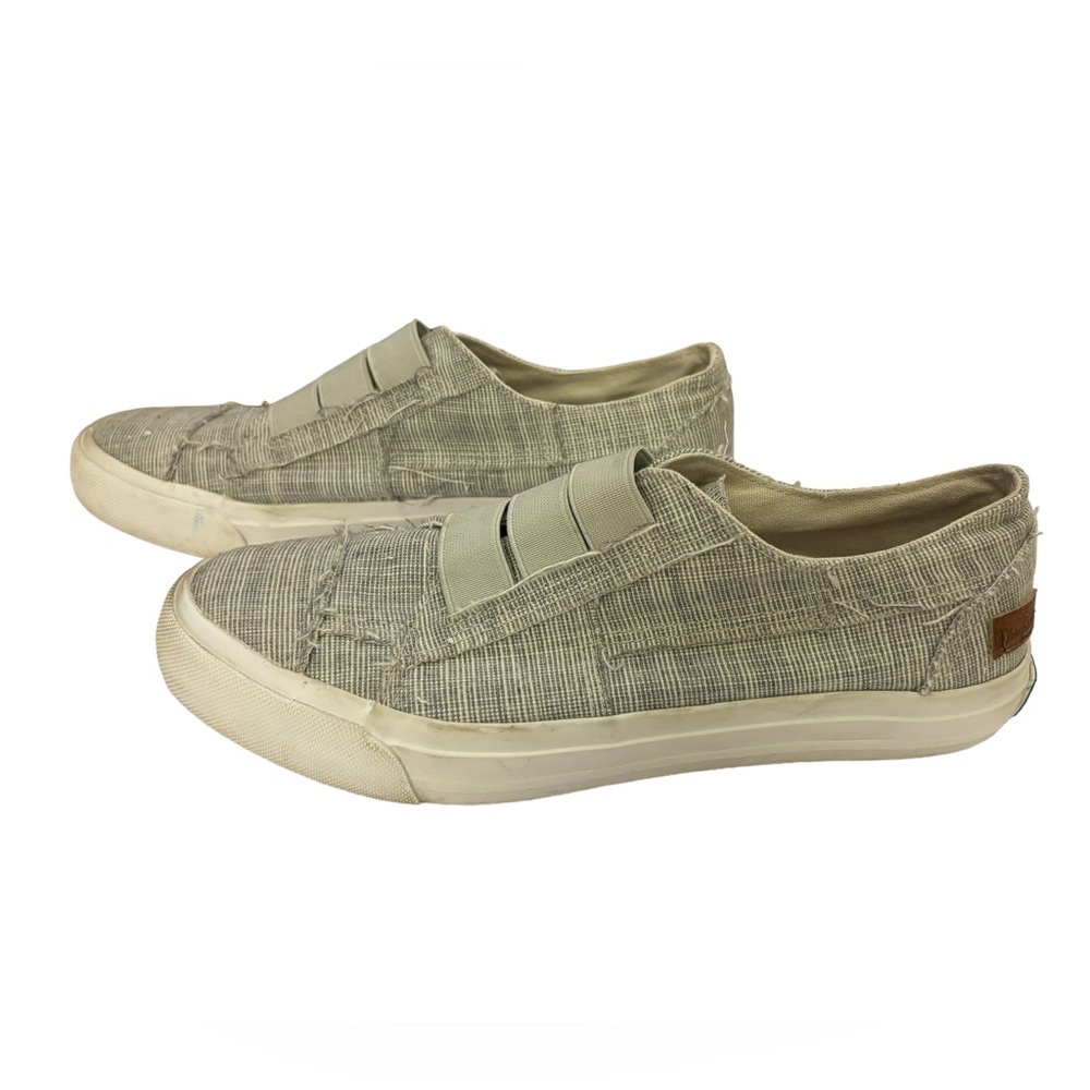 Bf by Blowfish Malibu Women’s Maura Distressed Gray‎ Slip-On Sneakers Size 8